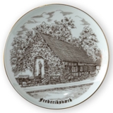Frederiksværk, brun stregtegning, Bing & Grøndahl