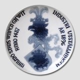 1437-1896 Industrial exhibition plate, Bing & Grondahl