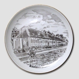 Bing & Grondahl Plate, Kaalund Convent, drawing in brown