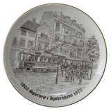 Bing & Grøndahl Platte, Sporveje i København, brun stregtegning 1863-1972