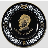 Nordic Kings memorial plate, Gustaf VI Adolf 1950 - 1973, Bing & Grondahl
