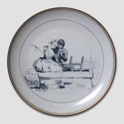 Hans Christian Andersen fairytale plate, The Shepherdess and the Sweep no. 1, Bing & Grondahl