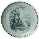 Hans Christian Andersen fairytale plate, The Wild Svans, no. 9, Bing & Grondahl