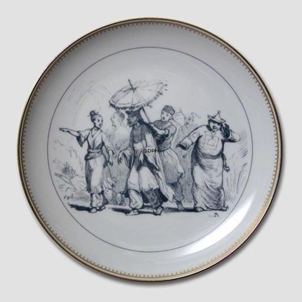 Hans Christian Andersen fairytale plate,The Nightingale, no.10, Bing & Grondahl