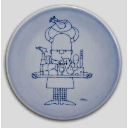 Plate with Viking with tray, Bing & Grondahl