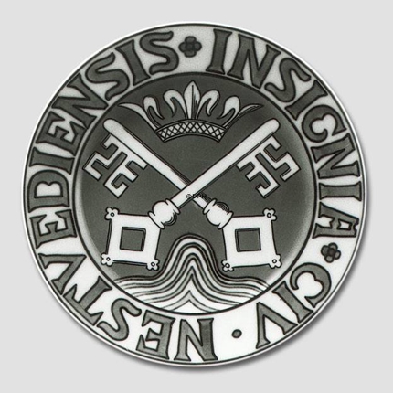 Byvåben platte, Nestvediensis insignia CIV, Bing & Grøndahl