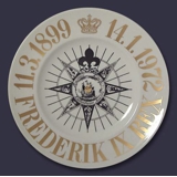 Memorial plate, Frederik IX, 1899-1972, Bing & Grondahl