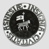 City Arms plate, ASNESIÆ INSIGNIA CIVITATIS, Bing & Grondahl