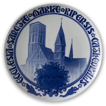 Memorial plate, The Cathedral of Ribe, Bing & Grondahl