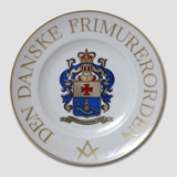 Memorial plate, The Danish Masonic Order, Bing & Grondahl