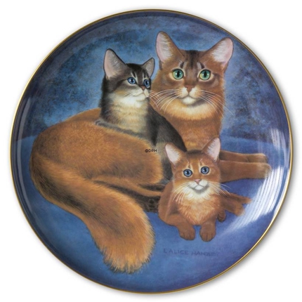 Bing & Groendahl plate with cat portrait