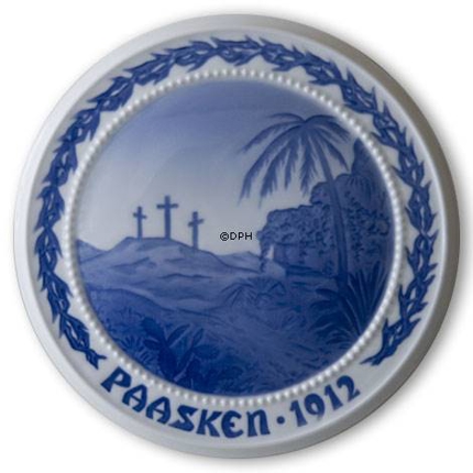 The Crosses on Golgatha 1912, Bing & Grondahl Easter plate