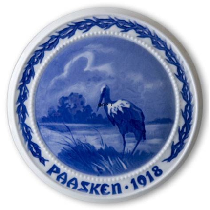The Stork on the Meadow 1918, Bing & Grondahl Easter plate