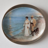 P.S. Kroyer oval plate, The Artist and his Wife, Bing & Grondahl