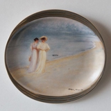 P.S. Kroyer oval plate, Summer Evening at the Skaw, Soenderstand, Bing & Grondahl