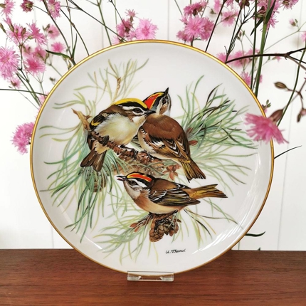 Somemrgoldhähnchen, Teller Nr. 2 in der Serie "Europäische Singvögel", Tirschenreuth