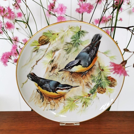 Korsikanischer Kleiber, Teller Nr. 3 in der Serie "Europäische Singvögel", Tirschenreuth