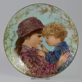 Knowles plate, Edna Hibel, Mother's Day 1988
