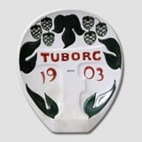 1903 Brewery plate, Tuborg. Designed by Christian Joachim