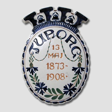 Brewery plate, Tuborg 1873-1908