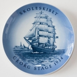 Ship plate, The Trainingship Georg Stage 1972, Bing & Grondahl
