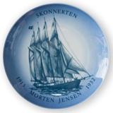 Ship plate, The Schooner Morten Jensen 1980, Bing & Grondahl