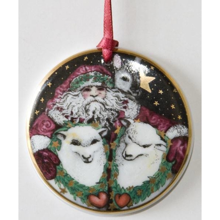 1998 Bing & Grøndahl Santa Claus på rejse ornament