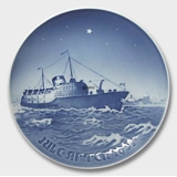 Jens Bang Passenger boat Copenhagen - Aalborg 1951, Bing & Grondahl Christmas plate