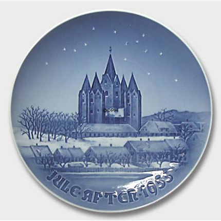 The Kalundborg Church 1955, Bing & Grondahl Christmas plate