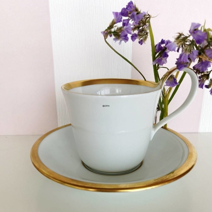 Bing & Gröndahl Tasse mit Untertasse Nr. 485, 1dl.