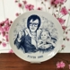 1985 Elvis platte, Corell Porcelæn Denmark