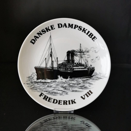 Frederik VIII, Dänische Dampfschiffe Teller no. 9