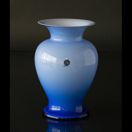 Holmegaard Amfora vase blue opal, stor