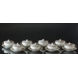 Set of 8 boullion cups with flower decoration from Bing & Grondahl