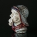 Bust of Fisher, ceramics, Michael Andersen & Son no. 3934-2
