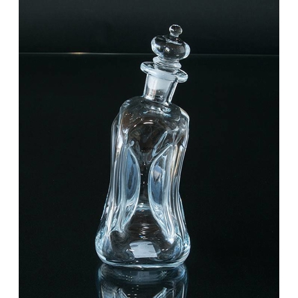 Holmegaard geSchlaufee Glug-Flasche mit Pfropfen, Glas