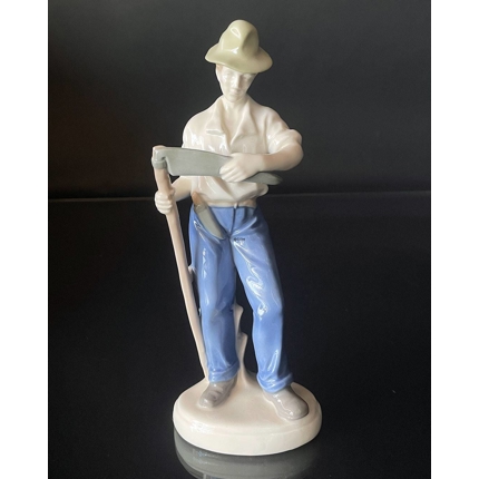 Figur af mand med le