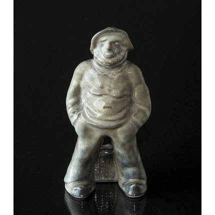 Figurine of Fisherman, ceramics, Michael Andersen & Son