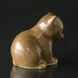 Bear, Ceramic figurine by Knud Basse 9 cm