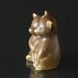 Two Bears, Ceramic figurine by Knud Basse 7 cm