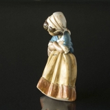 Lladro figur, Pige med kurv, 20 cm