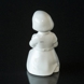 Soholm White Figurine Girl with Doll