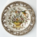 Bassano platte med gennembrudt kant, motiv af blomster og fugle