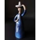 Frau mit Hut, Jie schwedische Keramik, Elsi Bourelius