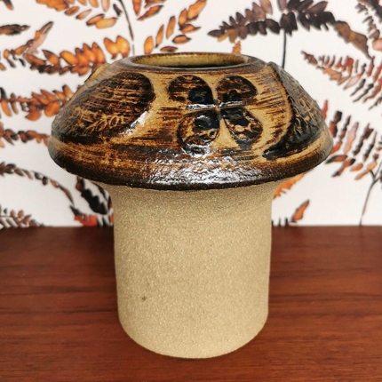 Søholm stoneware vase in toad shape, No. 3675-2, Haico Nitzsche, 16.5 cm