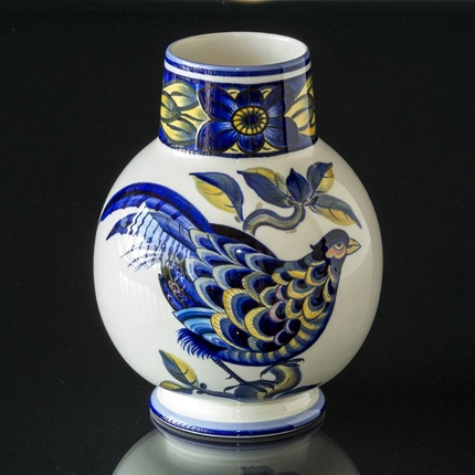 Blaue Fasane Vase, Royal Copenhagen