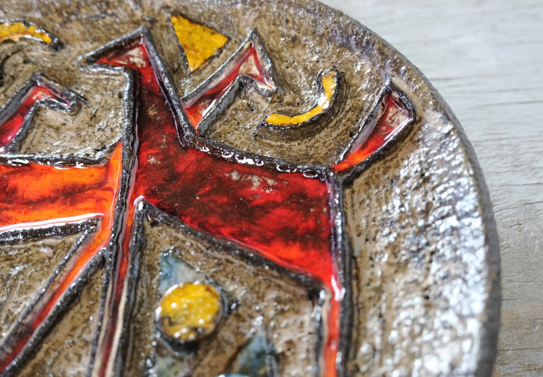 Henri Keramikplatte mit abstraktem Motiv