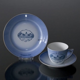 Castle Dinner set Cup and plate with Graasten Castle, Bing & Grondahl