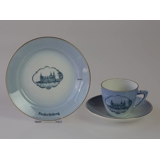 Castle Dinner set Cup and plate with Frederiksborg Castle