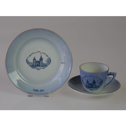 Castle Dinner set Cup and plate with Vallø Castle
